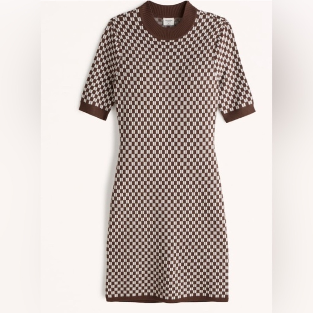Abercrombie & Fitch Mockneck Mini Knit Sweater‎ Dress, Size M/T